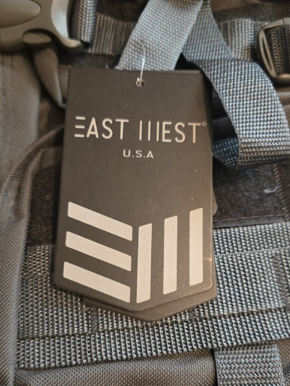 EAST WEST USA Gray Men's Tactical Backpack - Modular Everyday Carry - Picture 2 of 7